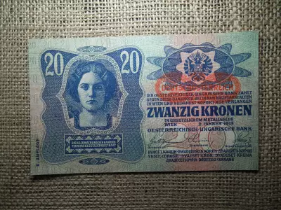 20 korona 1913 DÖ , extra 
