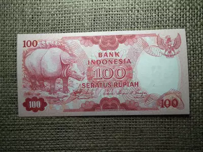 Indonézia 100 rupiah 1977 , UNC , C1