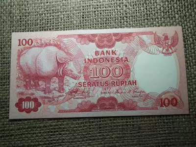 Indonézia 100 rupiah 1977 , UNC , C1