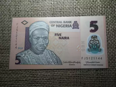 Nigéria 5 naira 2020 UNC , C1