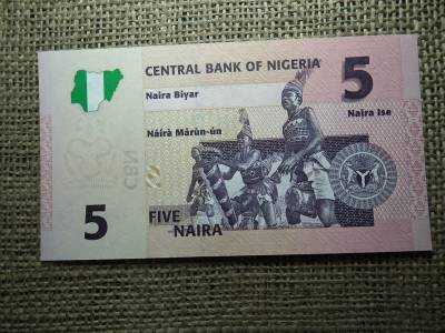 Nigéria 5 naira 2006 UNC , C1