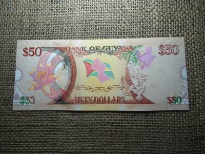 Guyana 50 dollars 2016 , dollár , unc , C1