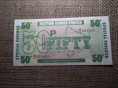 Brit Fegyveres Erők , 50 new pence 1972 UNC , C1