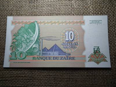 Zaire 10 zaire 1993 UNC , C1