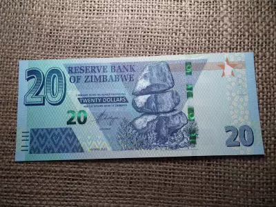 Zimbabwe 20 dollars 2020 , dollár , UNC , C1