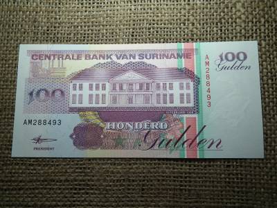 Suriname 100 gulden 1998 , UNC , C1