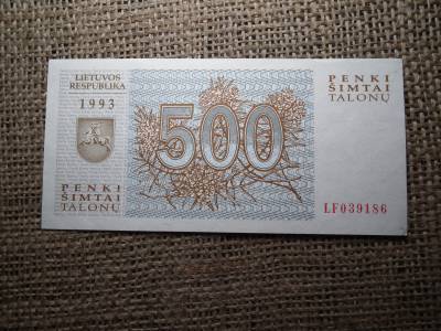 Litvánia 500 Talona 1993 UNC , C1