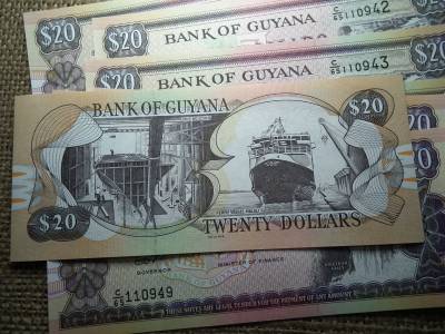 Guyana 20 dollars 2018 , dollár , unc , ár/db , C1