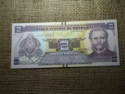Honduras 2 lempiras 2014 , UNC , C1