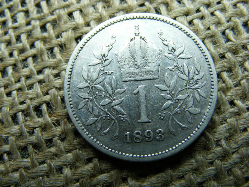 Ezüst 1 korona érme, 1893, Corona