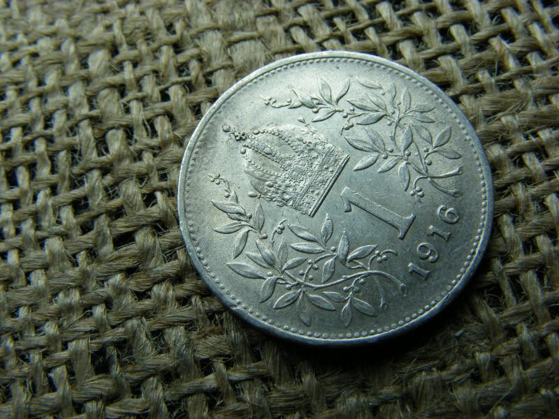 Ezüst 1 korona, 1916, Corona