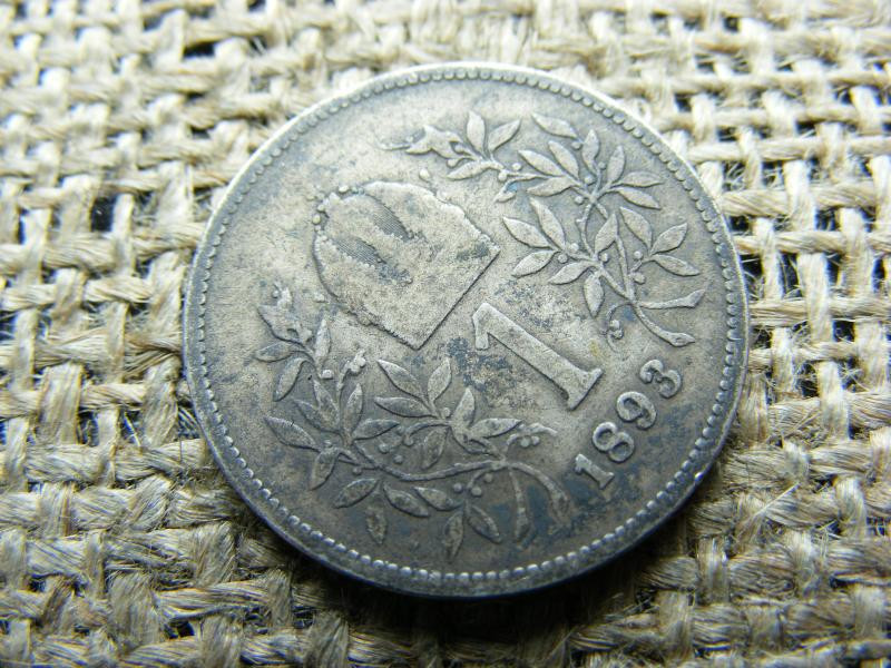 Ezüst 1 korona érme, 1893, Corona