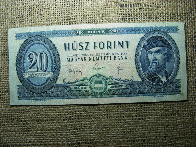 20 forintos bankjegy, 1965