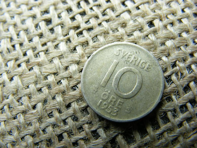 Ezüst 10 öre, 1953, Svédország