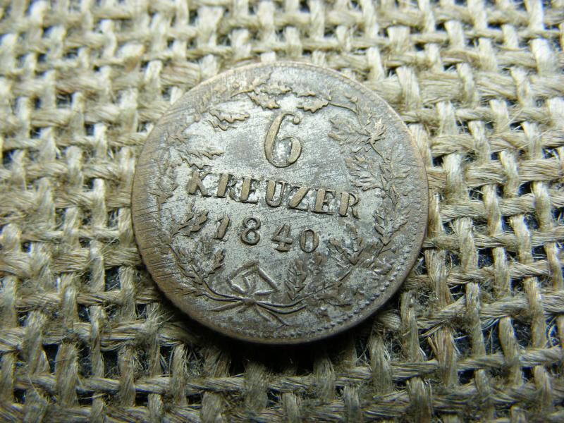 Ezüst 6 krajcár, 1840, Nassau