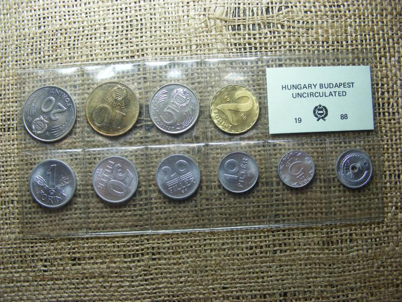 Fóliás forgalmi sor, 1988, forint és fillér
