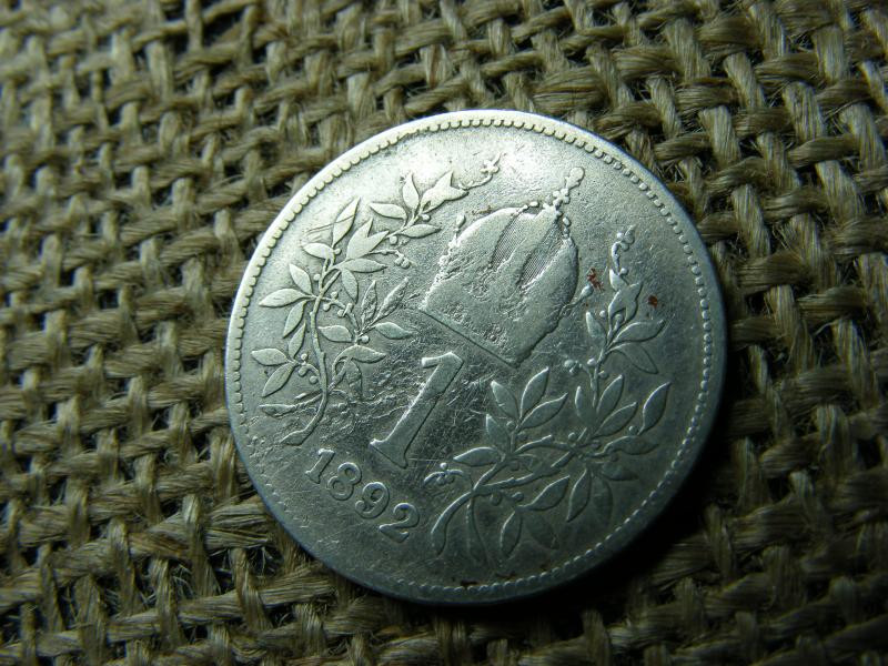 Ezüst 1 korona, 1892, Corona, R