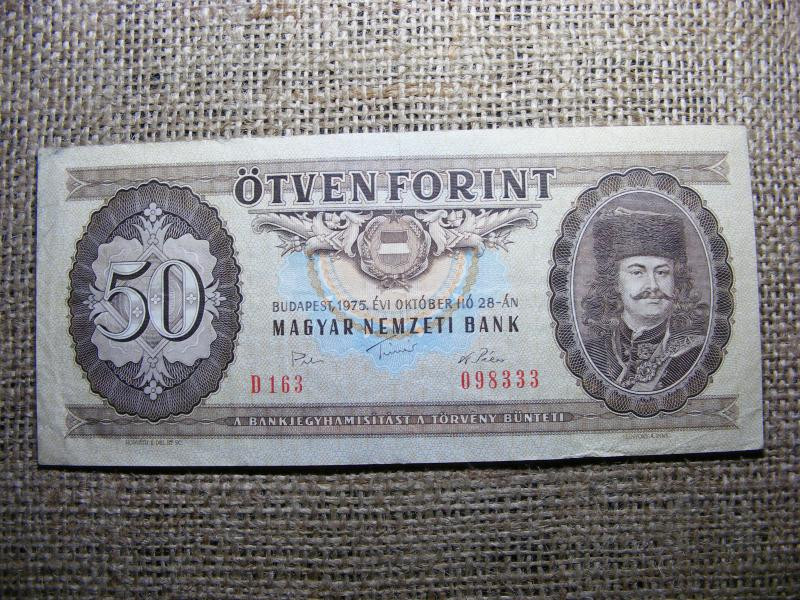 50 forintos bankjegy, 1975