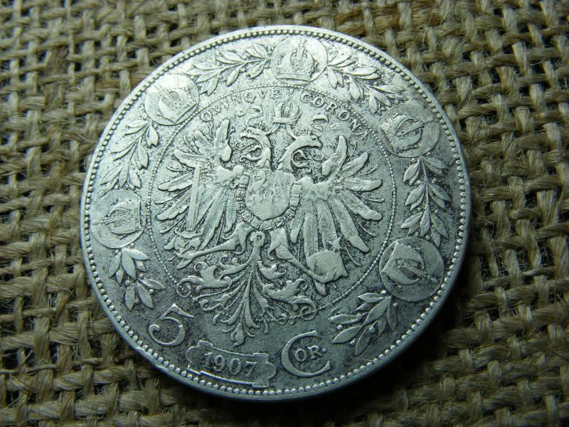 Ezüst 5 korona, 1907, Corona