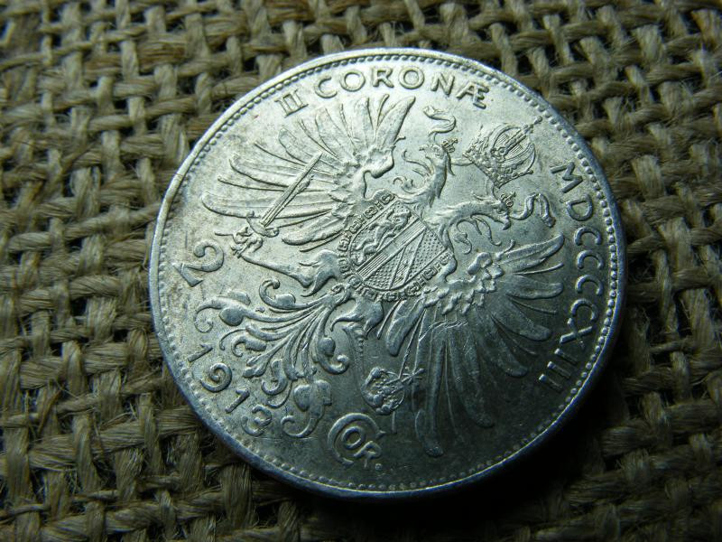 Ezüst 2 Korona, 1913, Corona