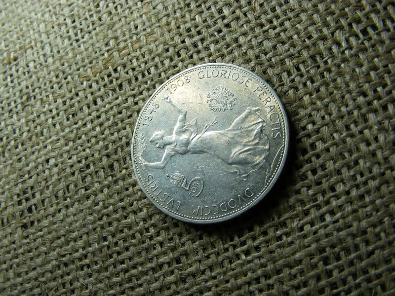 Ezüst 5 korona érme, 1908, Corona