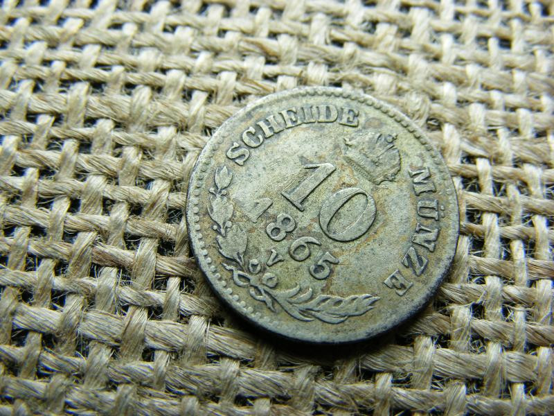 Ezüst 10 krajcár, 1865, V