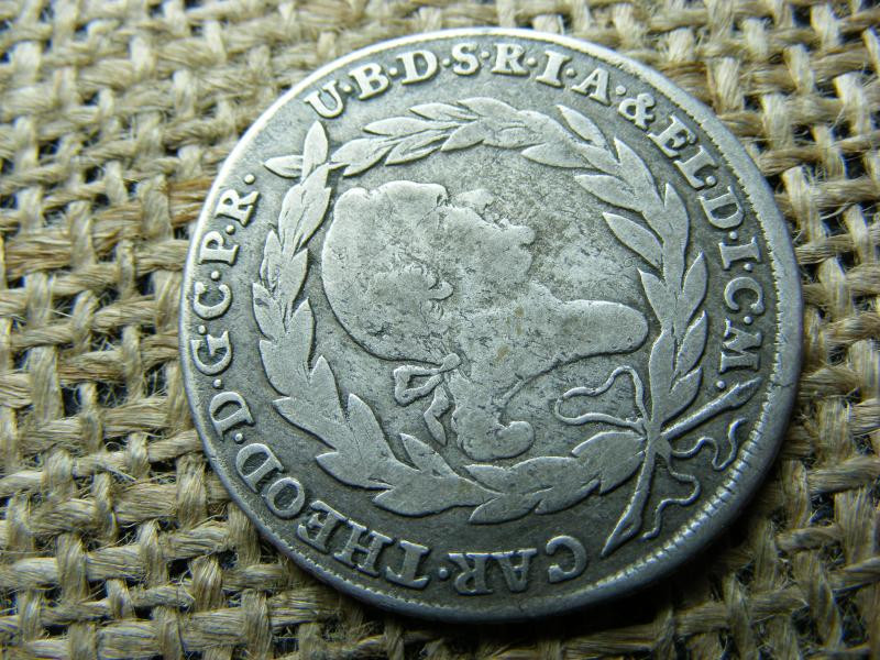 Ezüst 20 krajcár, 1780, Bajorország, Charles Theodore