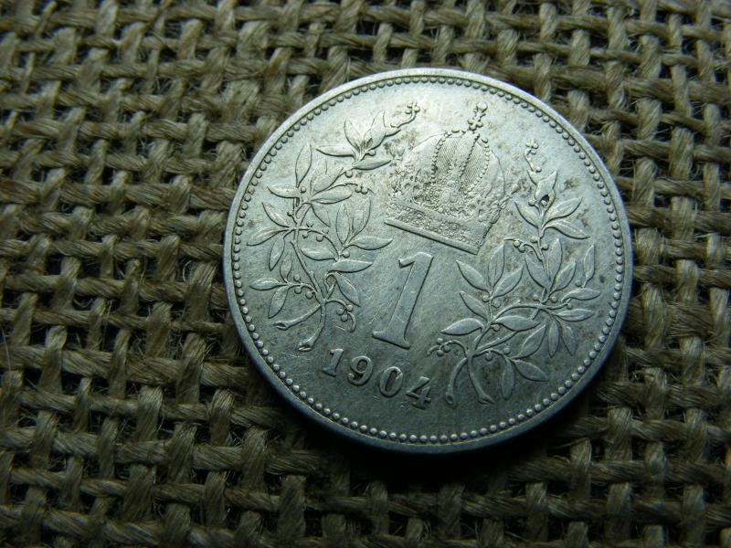 Ezüst 1 korona érme, 1904, Corona