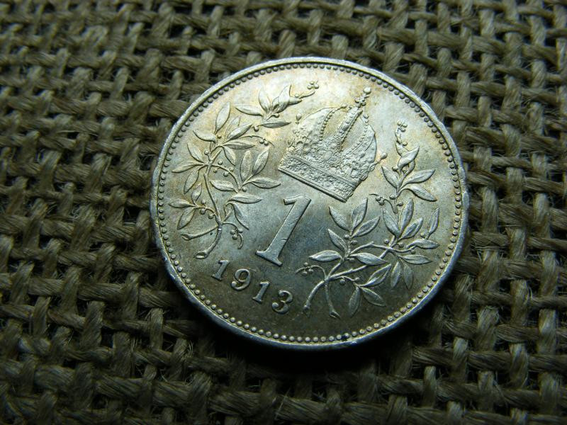 Ezüst 1 korona, 1913, Corona