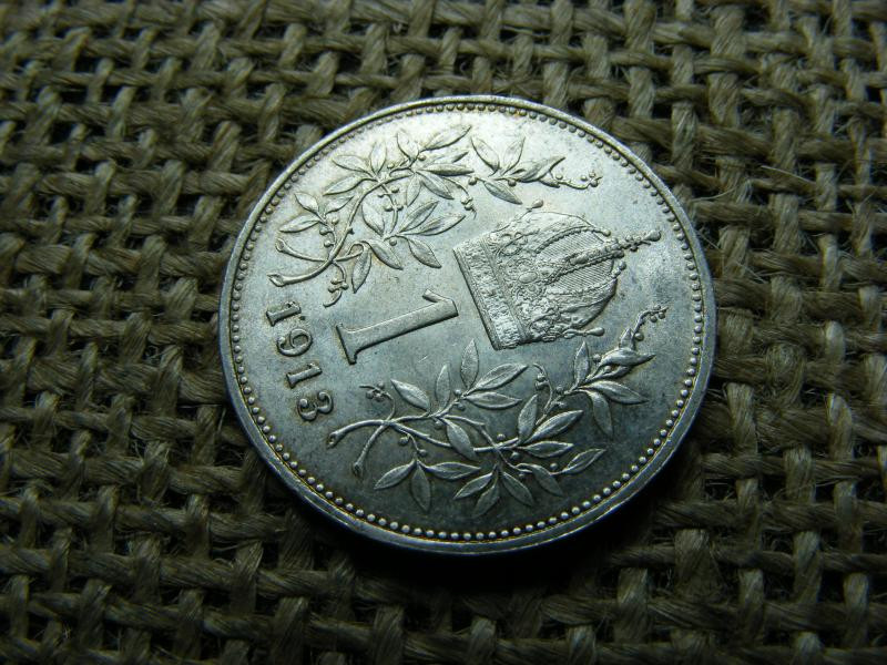 Ezüst 1 korona, 1913, corona