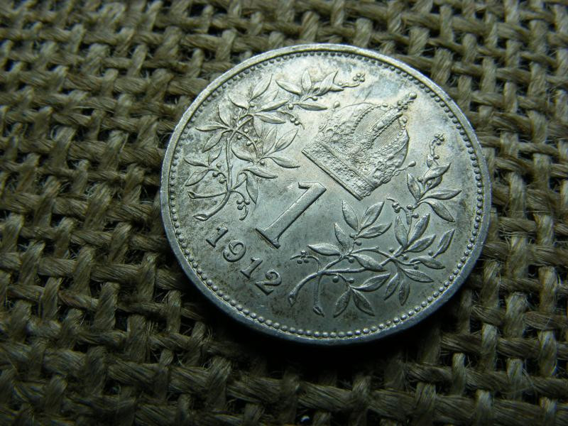 Ezüst 1 korona, 1912, corona, extra