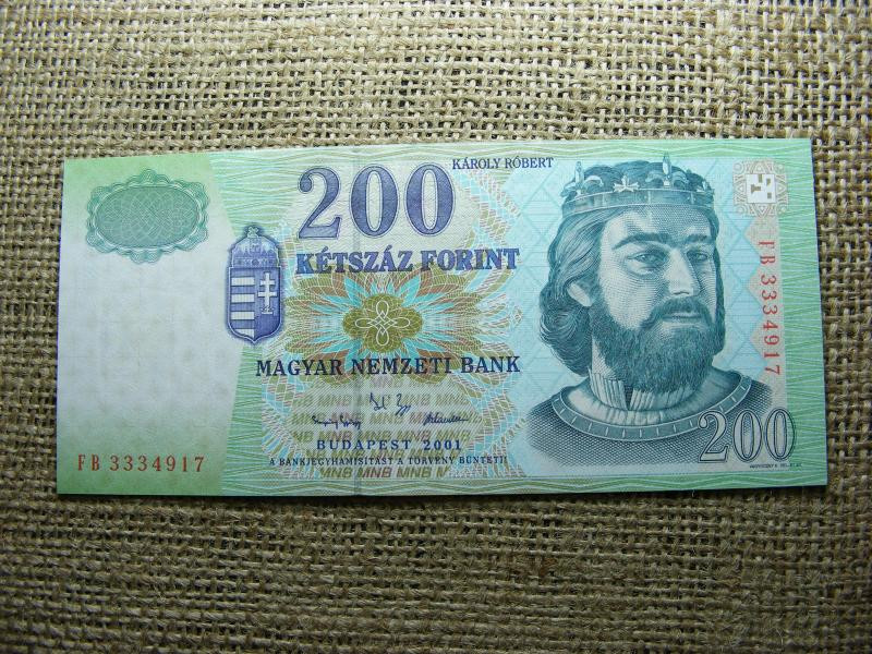 200 forintos bankjegy, 2001, FB, EF