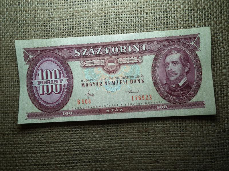 100 forintos bankjegy, 1984