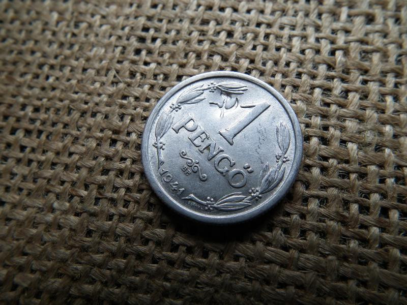 1 pengő, 1941, sarló-kalapács beütés