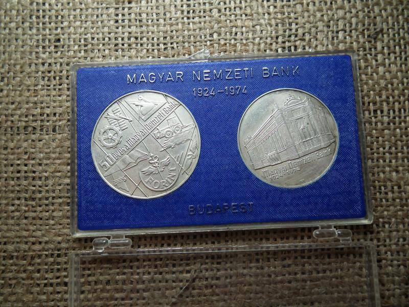 Ezüst 100 és 50 forint, 1974, MNB, tokos