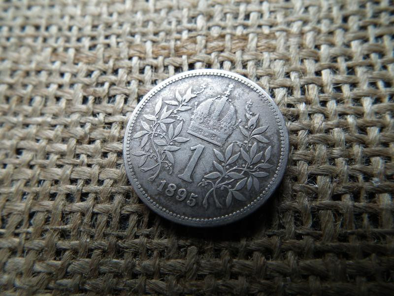 Ezüst 1 korona érme, 1895, Corona