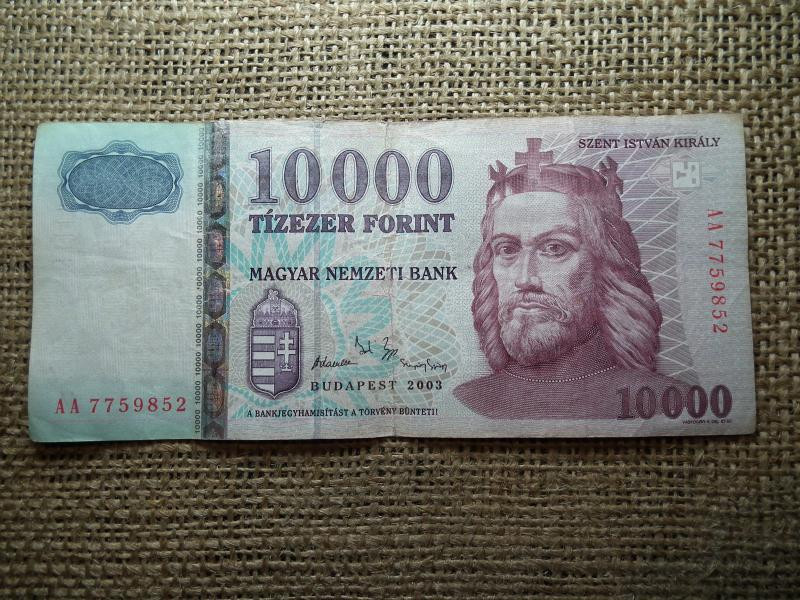 10000 forintos bankjegy, 2003, AA sorozat
