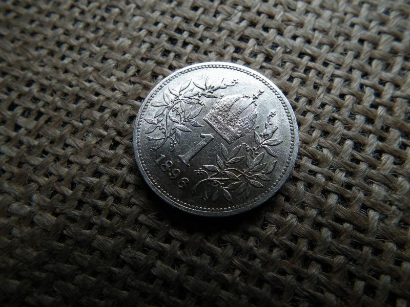 Ezüst 1 korona érme, 1896, Corona