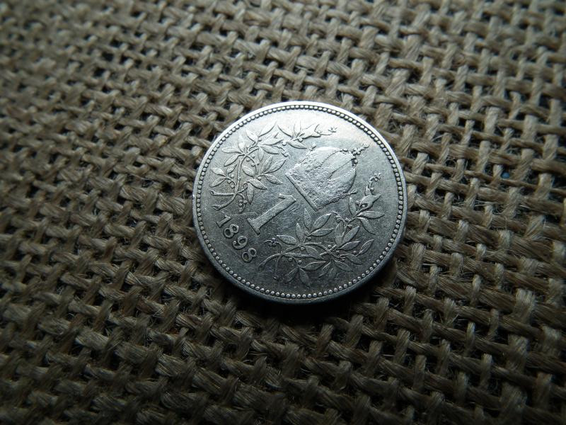 Ezüst 1 korona érme, 1898, Corona