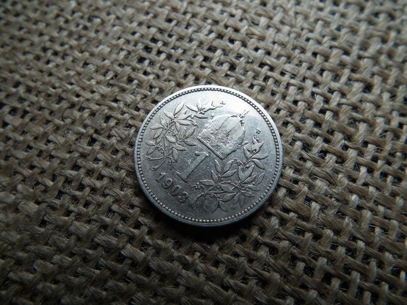 Ezüst 1 korona érme, 1903, Corona