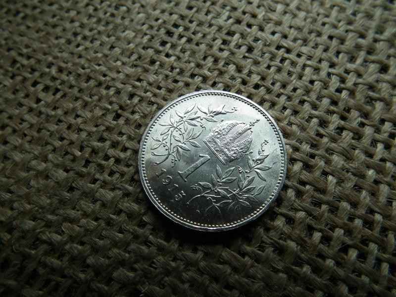 Ezüst 1 korona érme, 1915, Corona