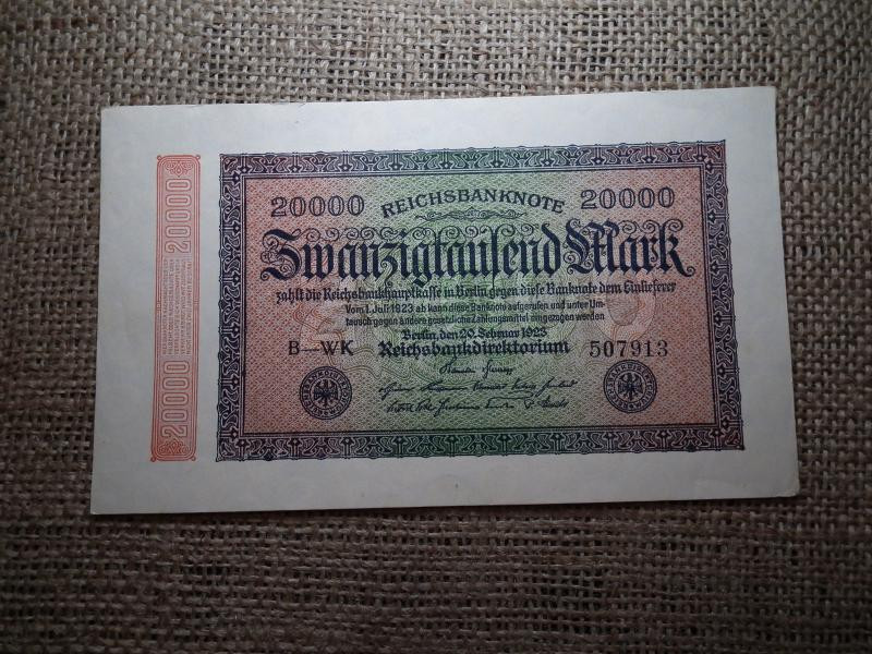 Birodalmi 20000 márka bankjegy, 1923, Reichsbanknote