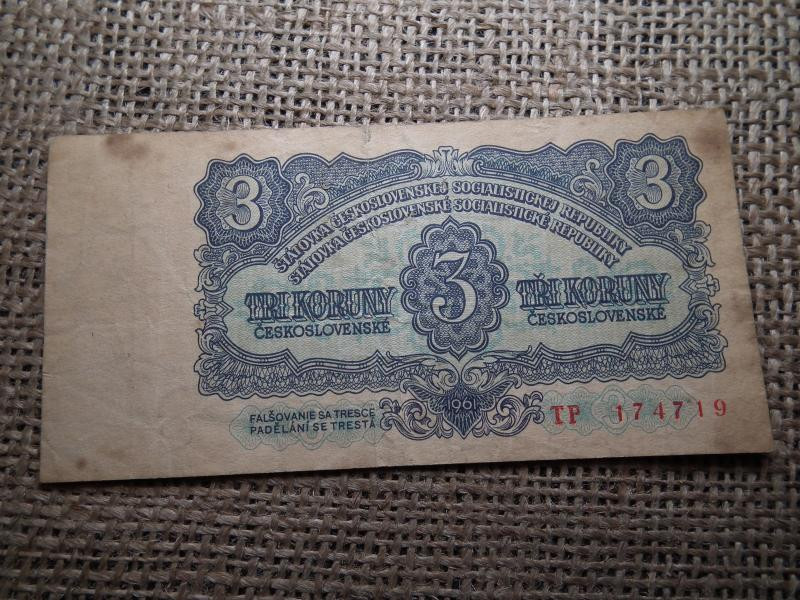Csehszlovákia 3 korona, 1961