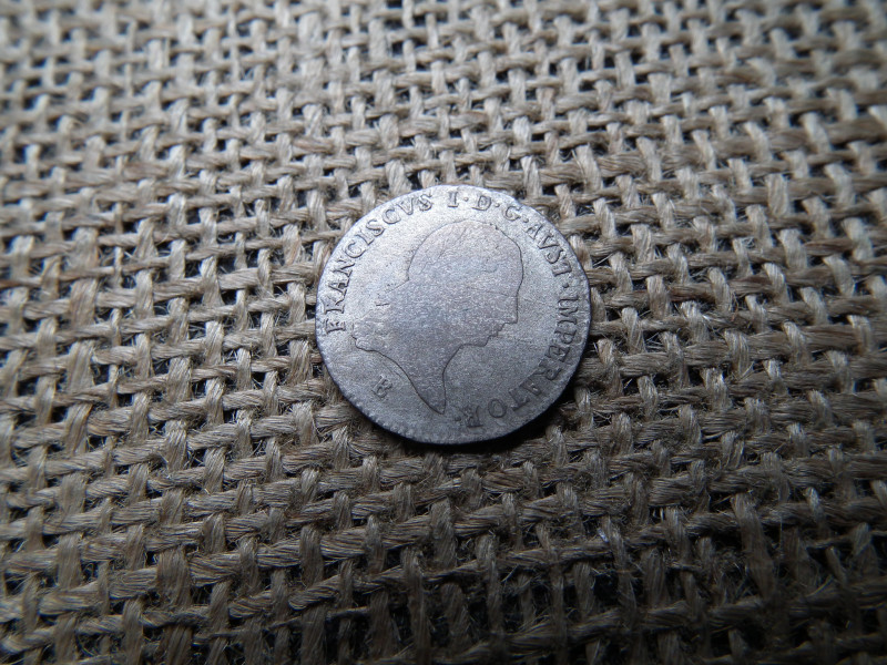 I. Ferenc , ezüst 3 krajcár 1821 B , Körmöcbánya 