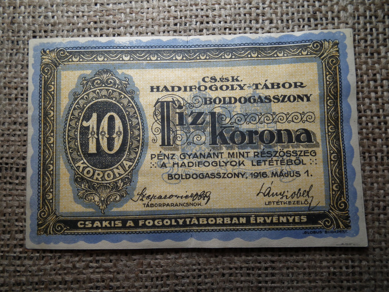 10 korona 1916 , Boldogasszony , Hadifogolytábor , Hadifogoly-tábor 