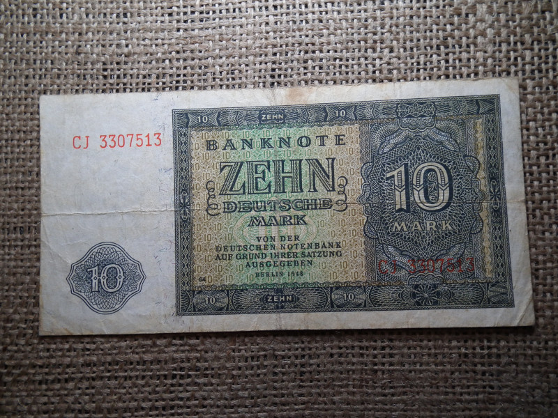Németország 10 márka 1948 , Mark , Bankjegy 