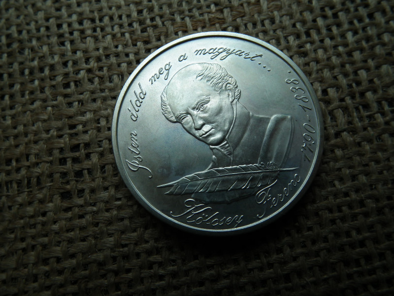 Ezüst 500 forint 1990 , Kölcsey 