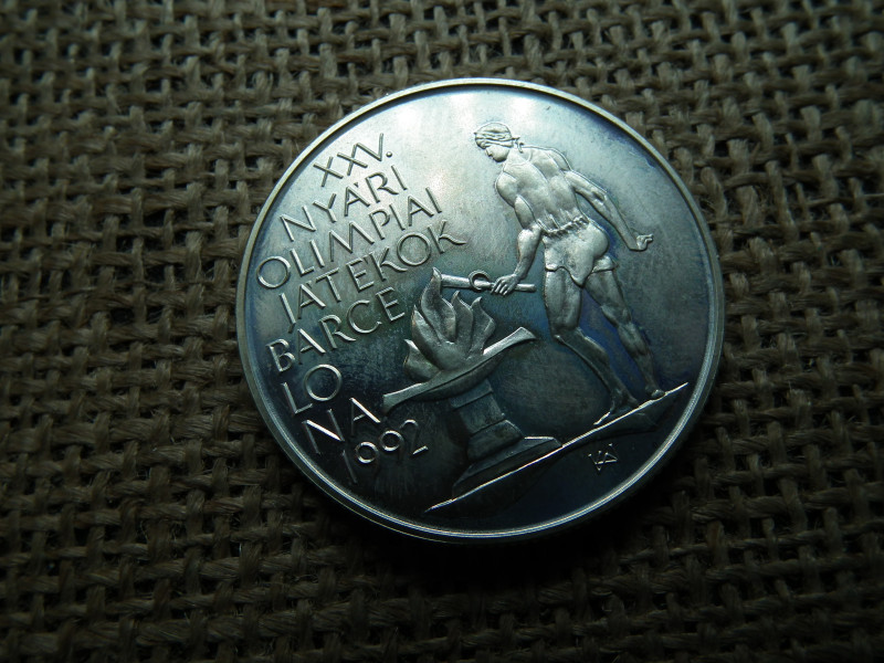 Ezüst 500 forint 1989 BU , Olimpia 