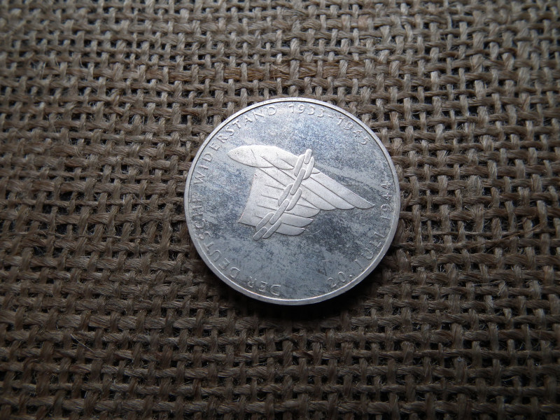 Németország , ezüst 10 márka 1994 A , Deutsche Mark German Resistance
