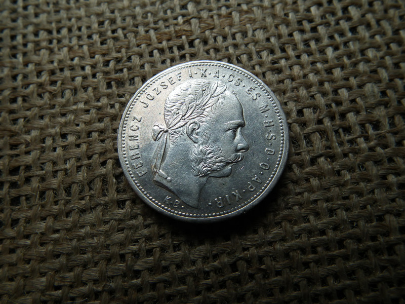 Ferenc József , ezüst 1 forint 1881 KB , Körmöcbánya 